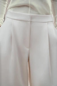 SATIN BARREL PANTS