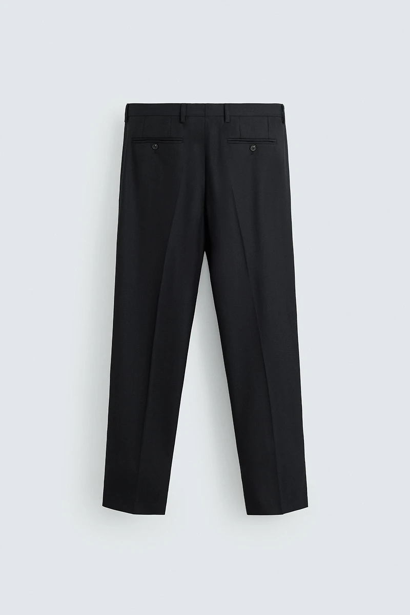 HERRINGBONE SUIT PANTS