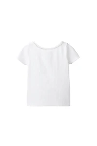 T-SHIRT CÔTELÉ BIJOUX