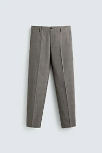 PLAID SUIT PANTS