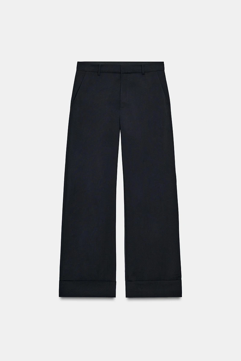 100% WOOL PANTS ZW COLLECTION