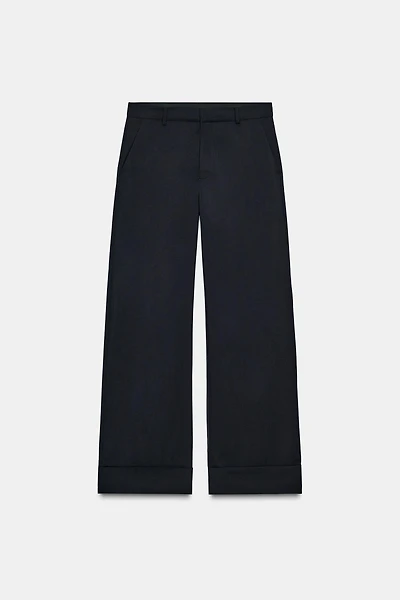 100% WOOL PANTS ZW COLLECTION