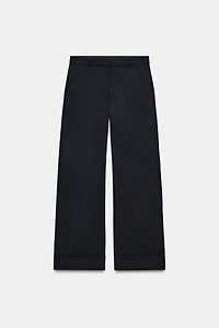 100% WOOL PANTS ZW COLLECTION