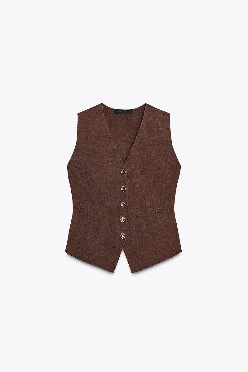 SMOOTH KNIT VEST TOP