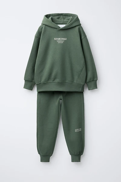 ENSEMBLE SWEAT ET PANTALON JOGGER INSCRIPTION