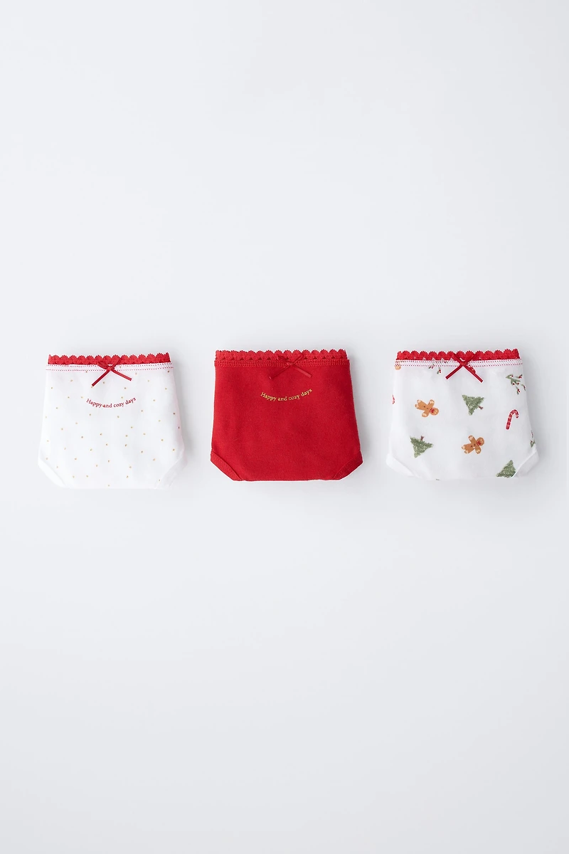 AGES 1-6 / THREE-PACK OF TREE AND COOKIE UNDERWEAR