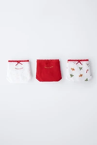 AGES 1-6 / THREE-PACK OF TREE AND COOKIE UNDERWEAR