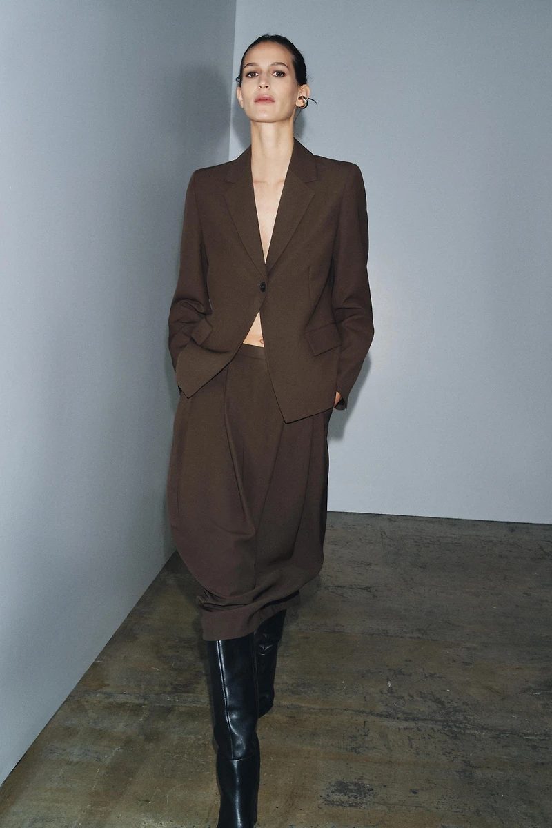 PLEATED SKIRT WITH WOOL ZW COLLECTION