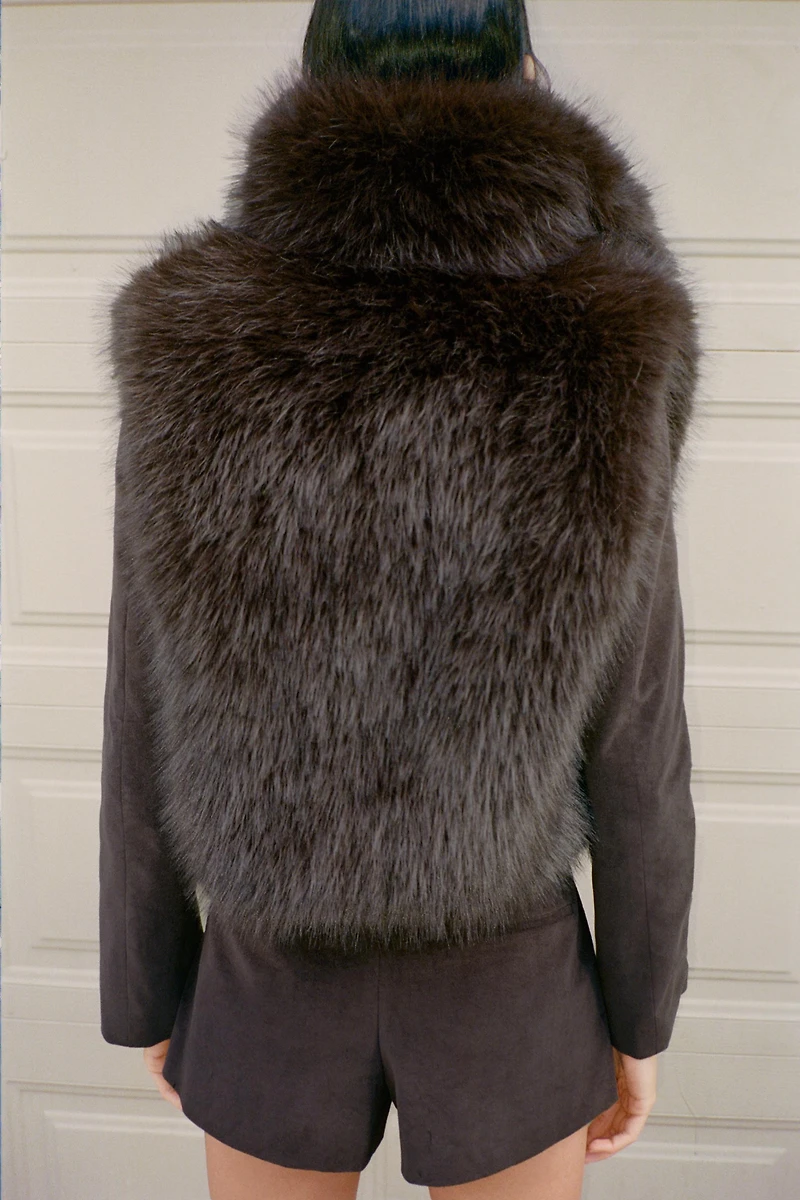 FAUX FUR VEST
