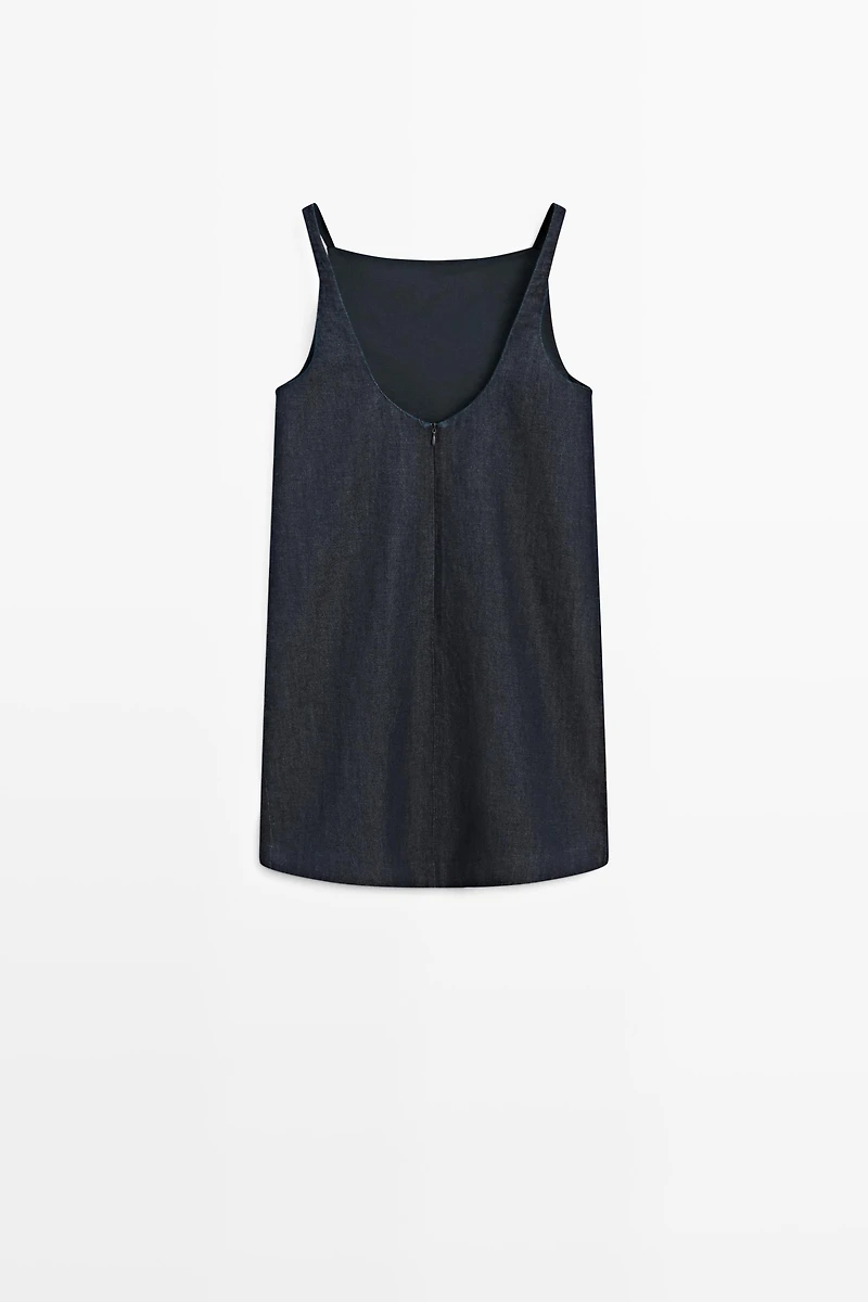 Denim mini dress