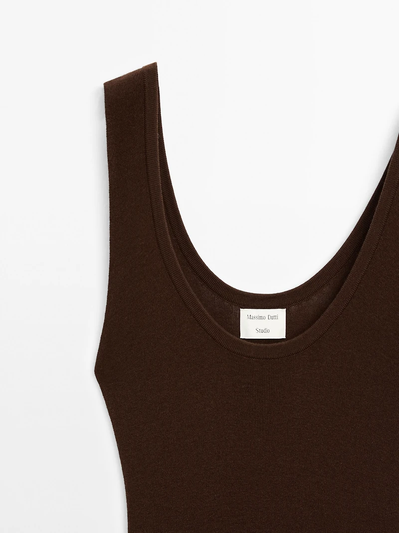 Cotton and silk blend knit dress - Studio