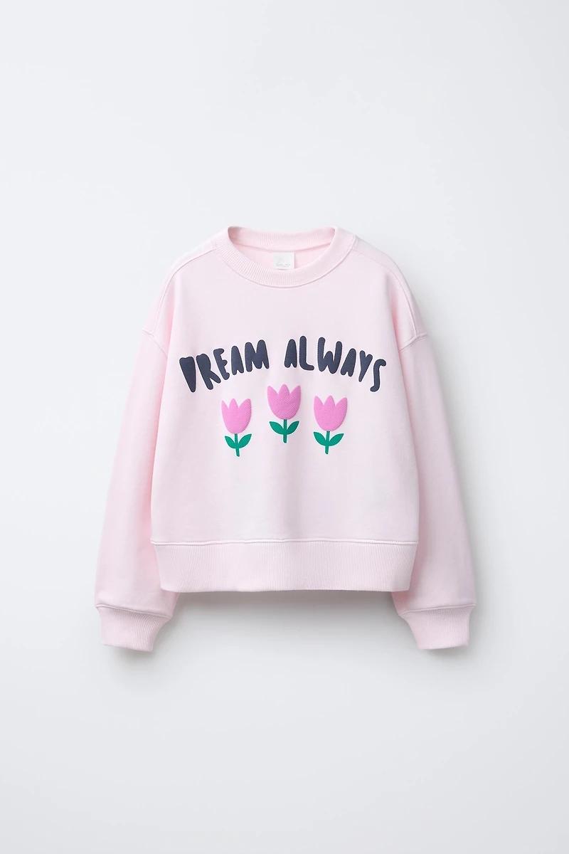 TULIP PRINT SWEATSHIRT