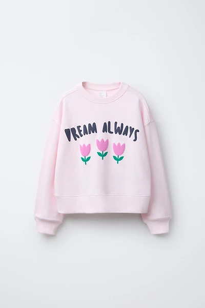 TULIP PRINT SWEATSHIRT