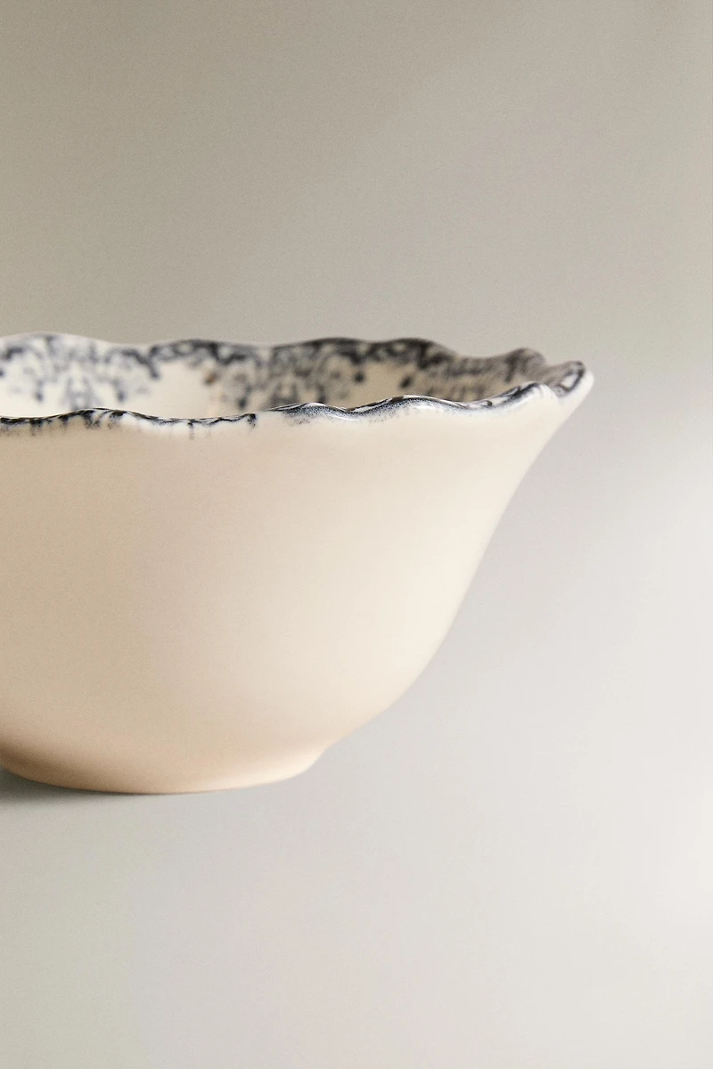 MINI DESSERT BOWL WITH PLACED DESIGN