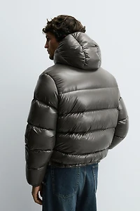 100% FEATHER WATER REPELLENT PUFFER JACKET