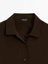 Flowing technical fabric shirt