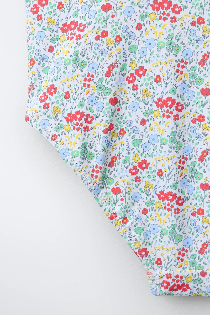 6-14 YEARS / FLORAL PRINT SWIMSUIT