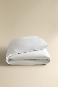 EMBOSSED COTTON AND LINEN DUVET COVER