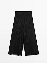 Pantalon large plissé