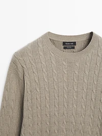 Cotton cable-knit sweater