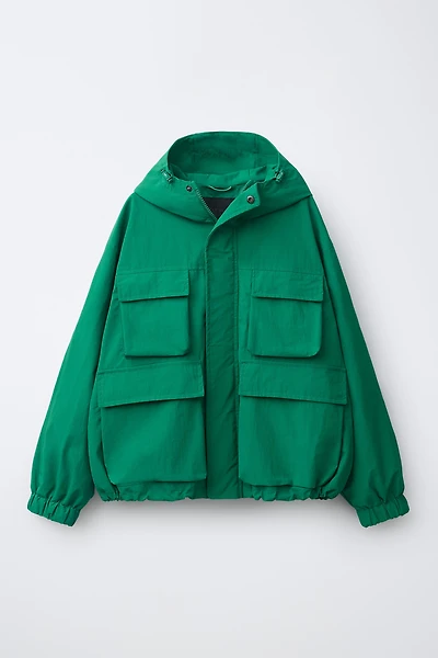 WATER-REPELLENT HOODIE JACKET