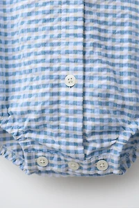 GINGHAM PRINT BODYSUIT
