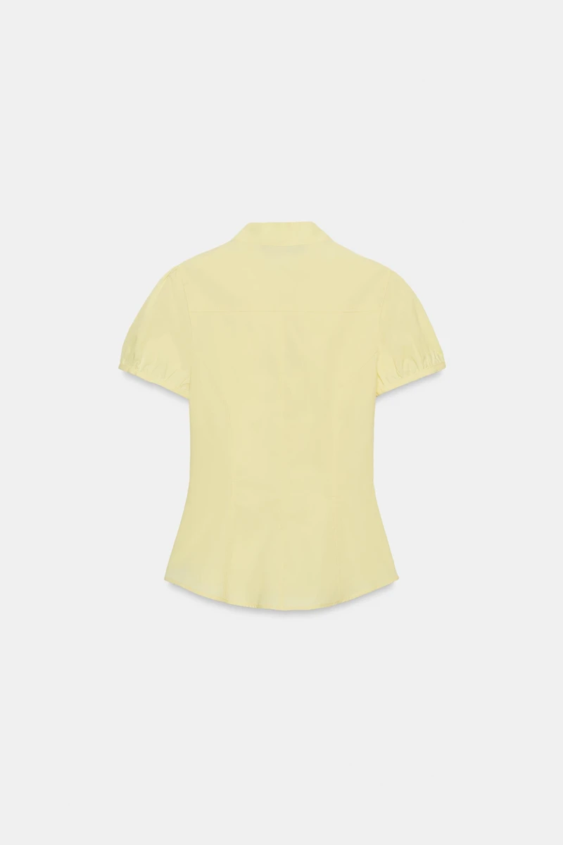 TIED POPLIN TOP
