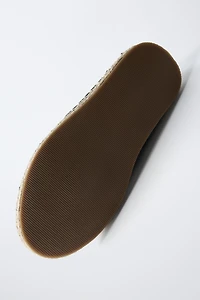 SPLIT LEATHER JUTE DECK SHOES