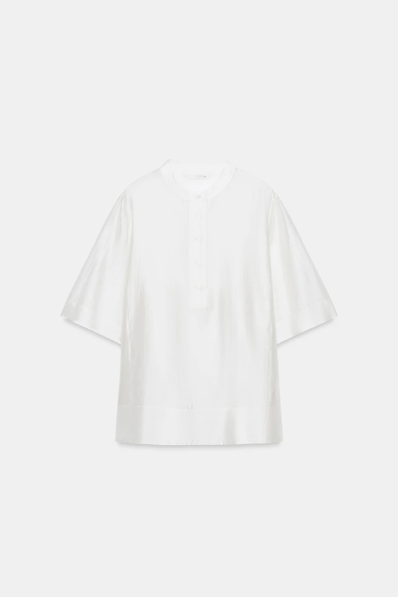 BLOUSE FLUIDE À MANCHES COURTES ZW COLLECTION