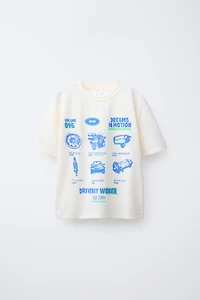 6-14 YEARS/ CAR T-SHIRT AND BERMUDA PAJAMAS