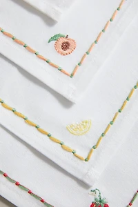 LOT DE SERVIETTES COCKTAIL FRUITS (LOT DE 4)