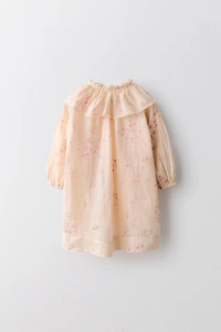 2-5 ANS/ ROBE FLEURS 100% RAMIE ÉDITION LIMITÉE