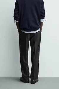 PLEATED REGULAR FIT PANTS