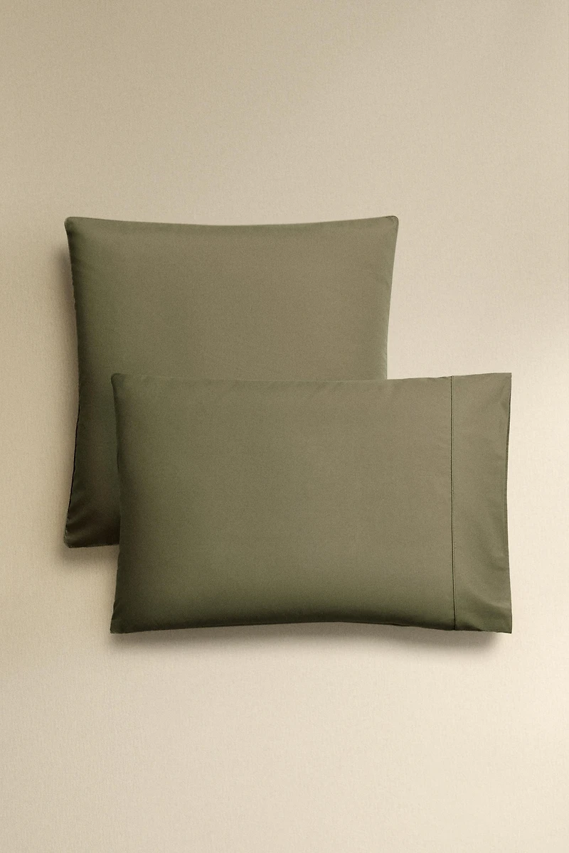 PERCALE COTTON PILLOWCASE ( THREAD COUNT