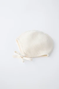 COTTON SILK TEXTURED BONNET