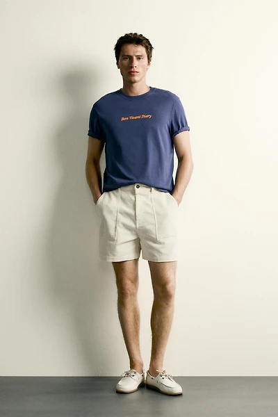RELAXED FIT EMBROIDERED T-SHIRT