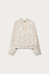 MARISA BERENSON X ZARA SEQUIN TOP