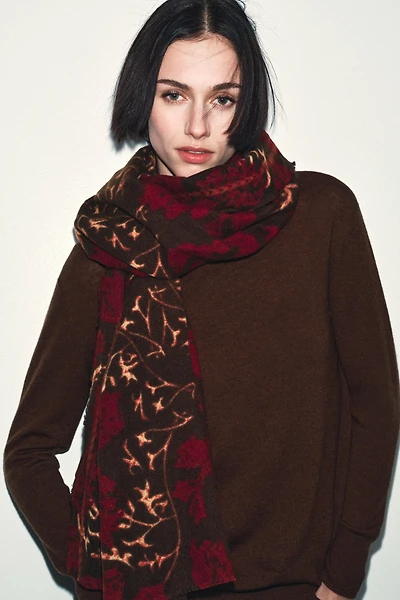 FLORAL PRINT SCARF