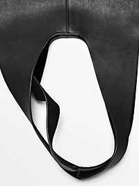 Sac cabas en cuir nappa
