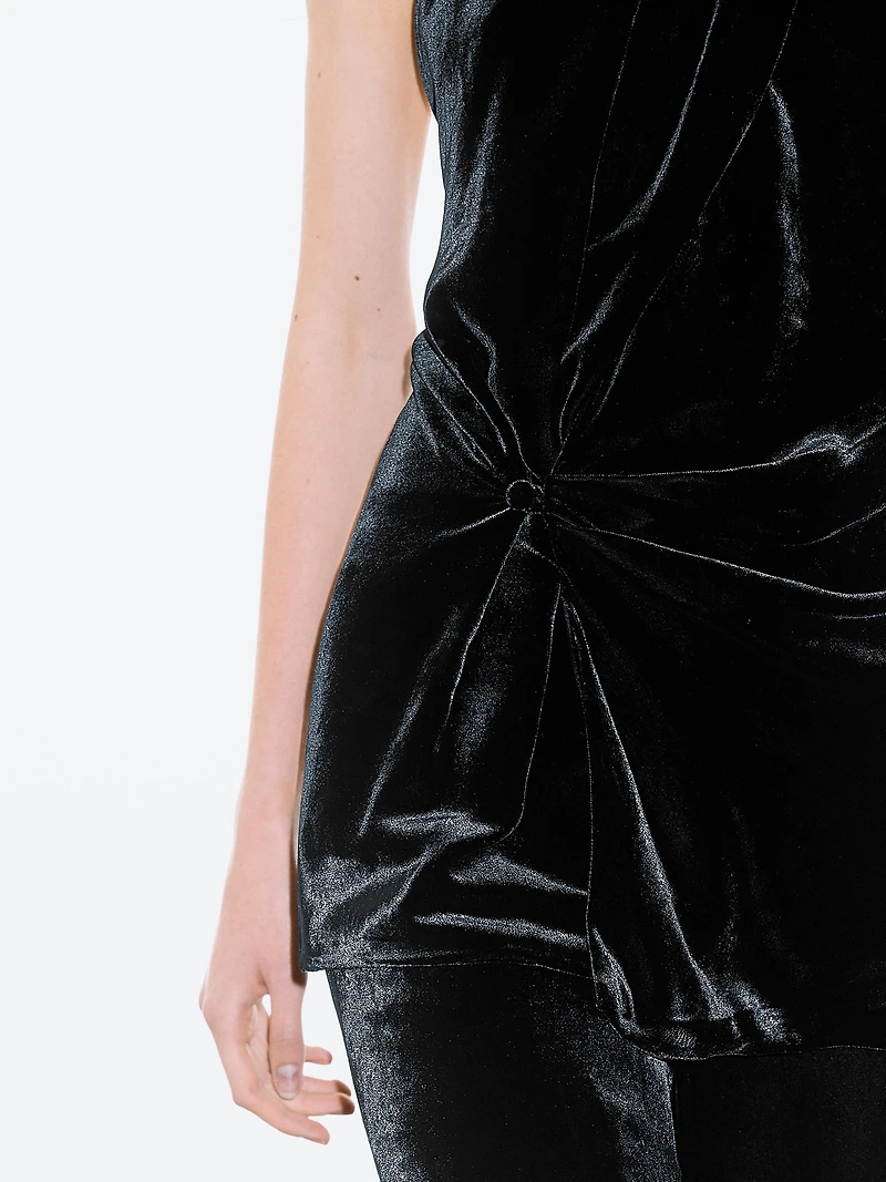 Velvet halterneck top