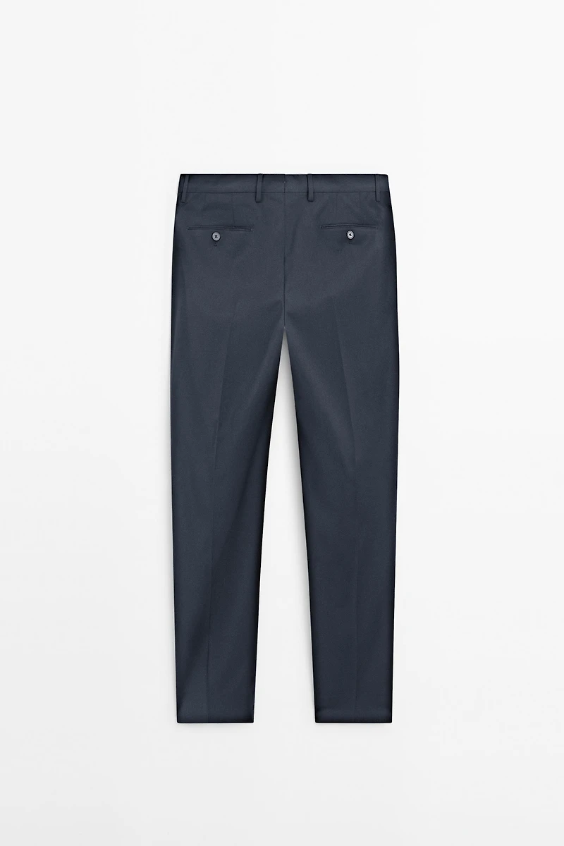 Pantalon de costume en laine froide