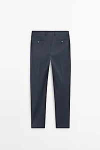 Pantalon de costume en laine froide