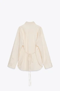 OVERSIZED SHIRT WITH TIE