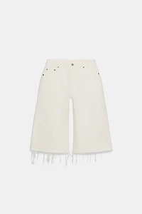 ZW COLLECTION FRAYED DENIM SHORTS