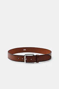 100% WASHED EFFECT LEATHER BELT