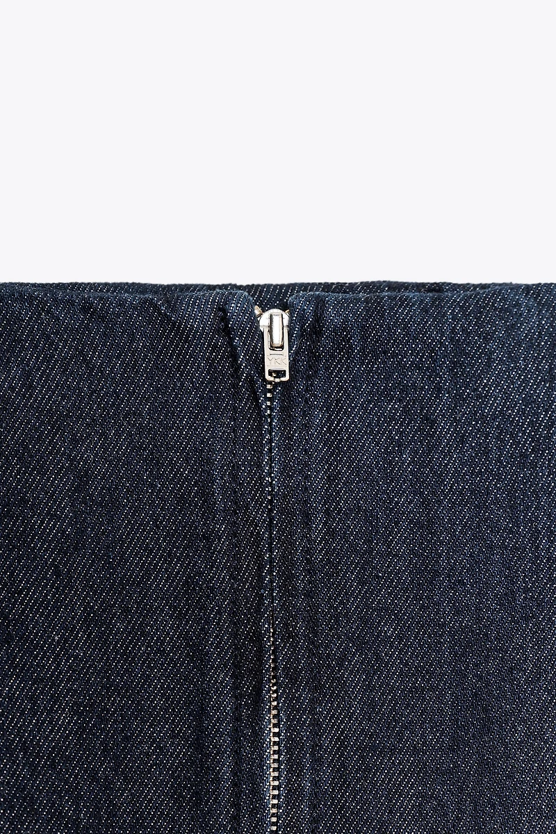 ZW COLLECTION DENIM MIDI SKIRT