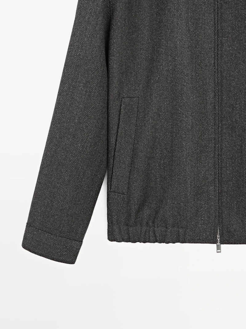 100% wool herringbone jacket