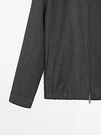 100% wool herringbone jacket