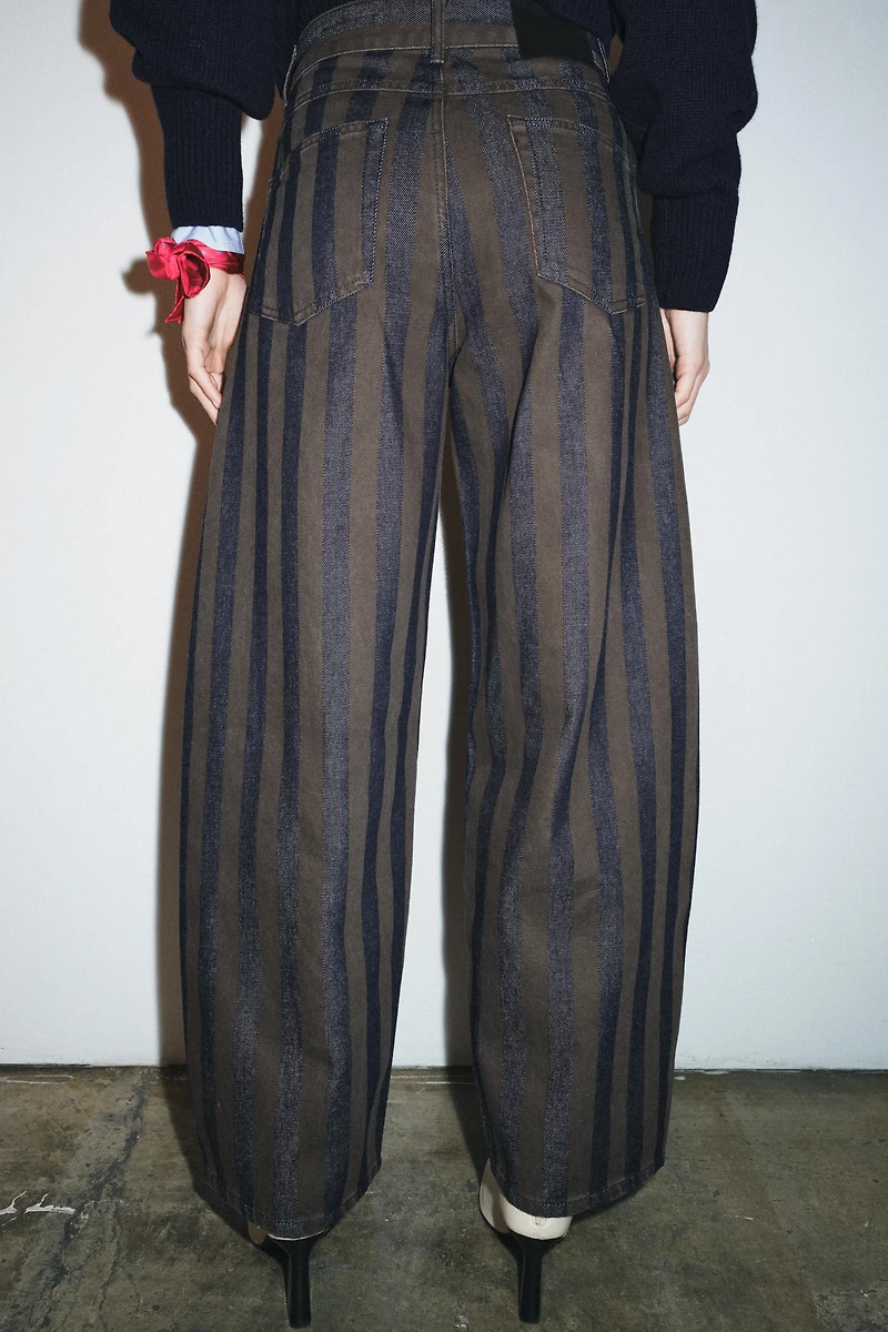 ZW COLLECTION MID-RISE BARREL LEG JEANS