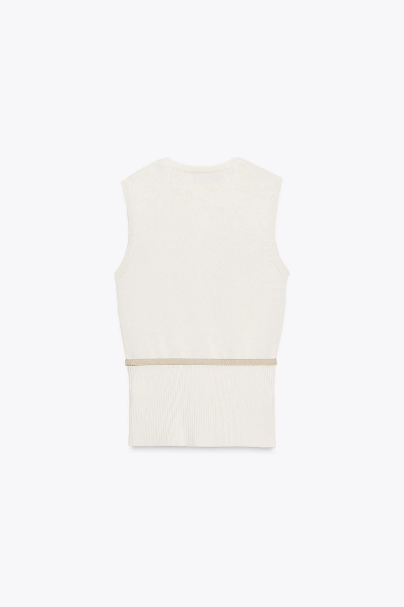 BELTED VEST